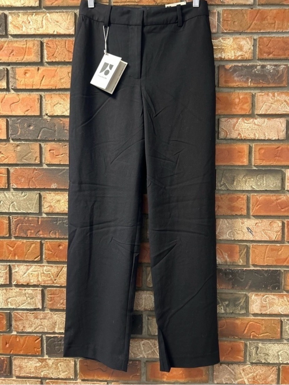 NEW with tags Frank + Oak The Jane High Rise Straight Leg Trouser Pant - Picture 4 of 9